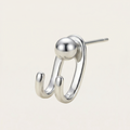 925 Sterling Silver Earrings Bead Stud Earring Women Anniversary Engagement Jewelry Gift