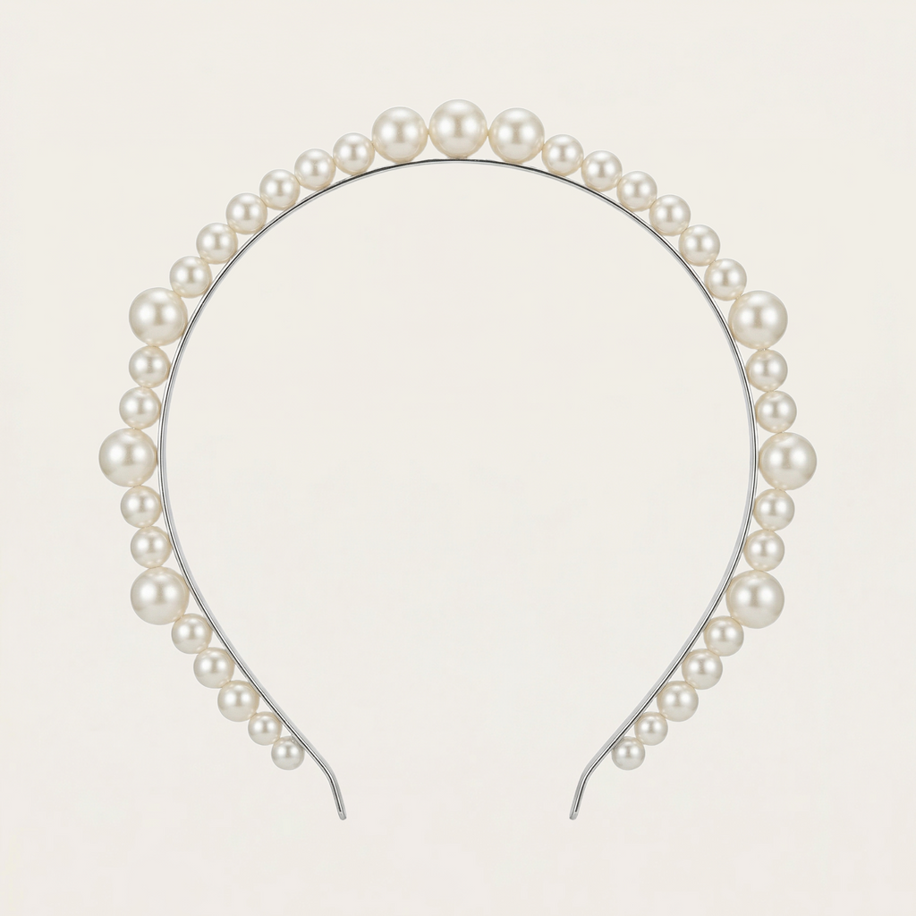 2022 New Simple Geometric Hairband Pearl Hair Hoop Women Girl Crystal Headwear Headband Hair Ornament Fashion Hair Accessories