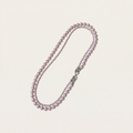 Pearl Manta Rose-Colored Necklace, Women'S Double-Layered Sweater Chain, Light Luxury Slightly Set Collarbone Elegant Necklace