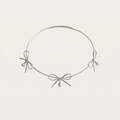 Trend Wedding Party Jewelry Pearl Bow Pendant Choker Necklace For Women Elegant White Imitation Pearl Chain Necklaces X0201