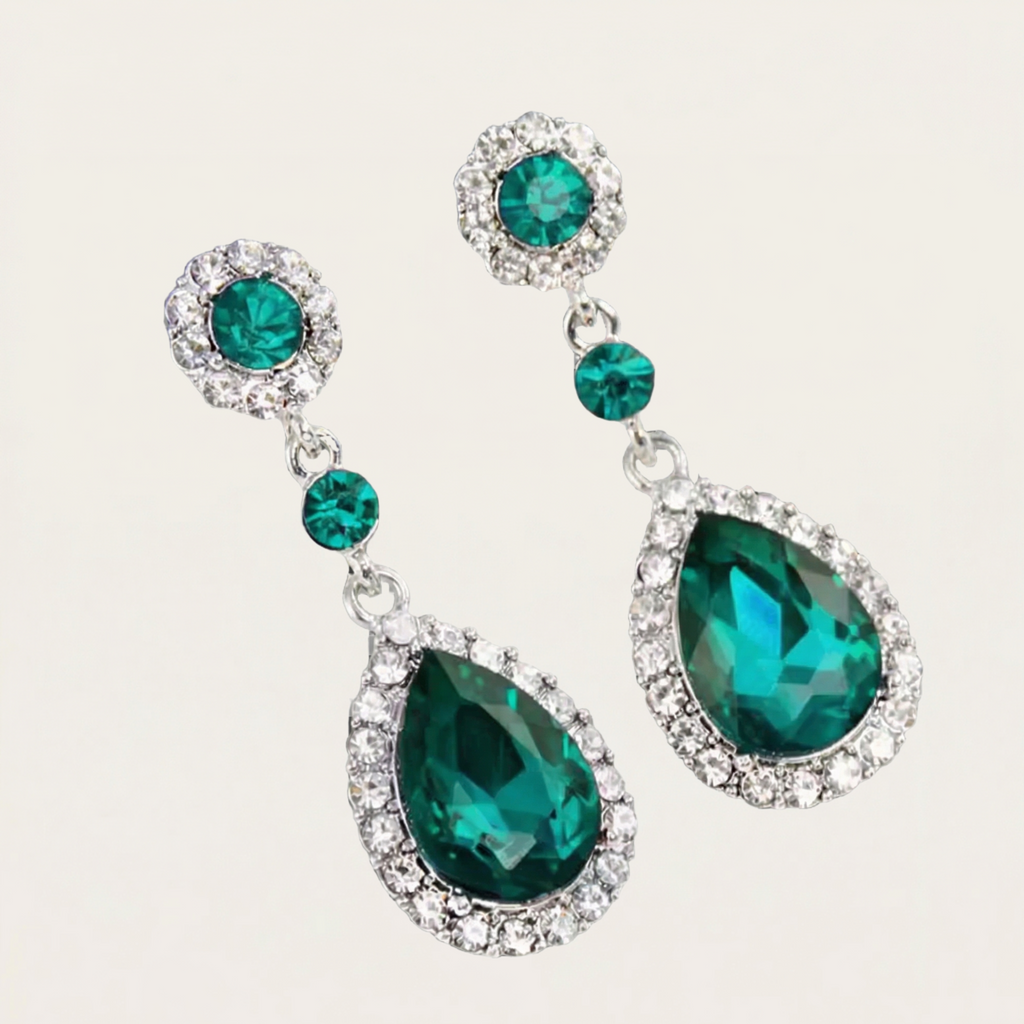 New Crystal Long Hanging Earrings For Women Water Drop Personality Luxury Drop Earrings Wedding Ear Jewelry Bijoux Femme Luxe