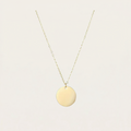 Minimalist Round Pendant Necklace For Women Stainless Steel Clavicle Necklace Long Chain Fashion Jewelry Statement Girl Gift