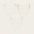 Multi Layered Thin Chain Necklaces Minimalist For Women Dainty Gold Plated Stainless Steel Stacking Chains Necklace Jewelry