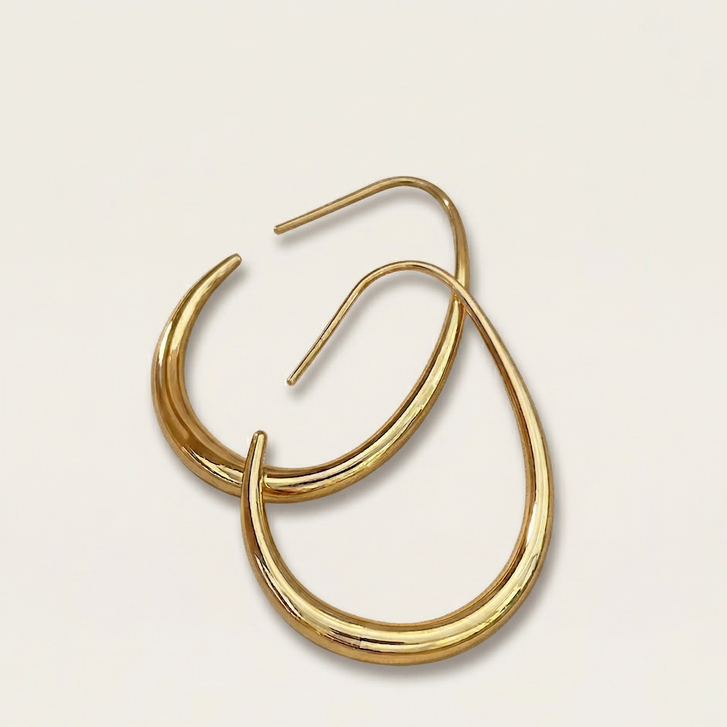 Hot Sale Geometric Oval Hoop Earrings For Women Simple Desgin Earrings Party Wedding Fashion Jewelry Accessories 2023